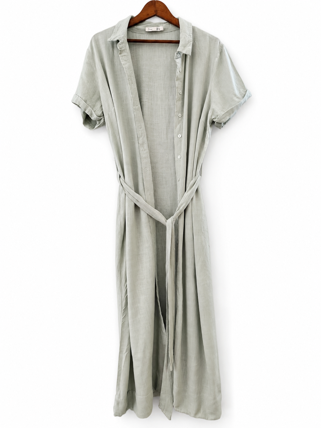 Sage Green Shirt Dress
