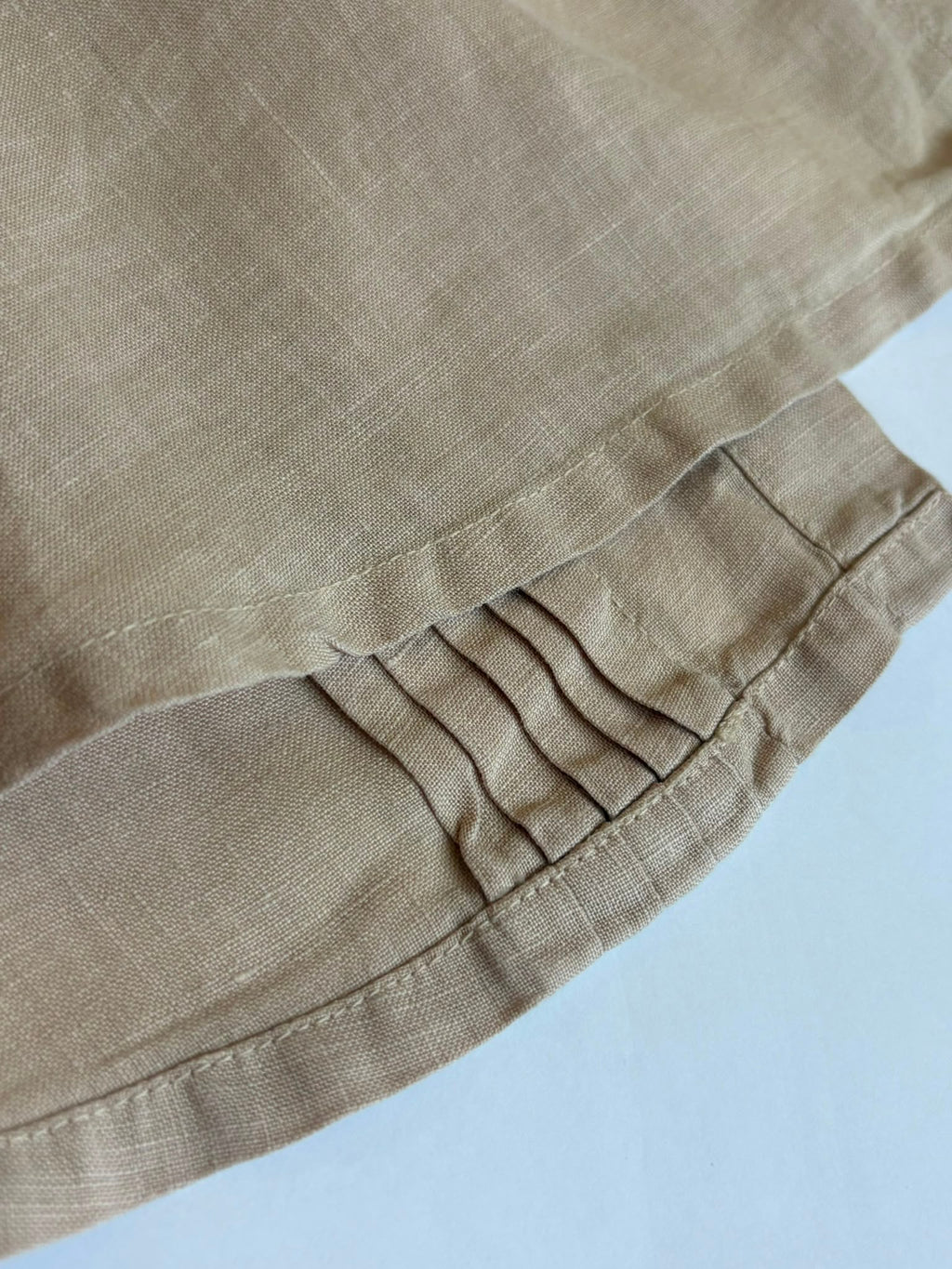 Dark Beige Linen Shirt