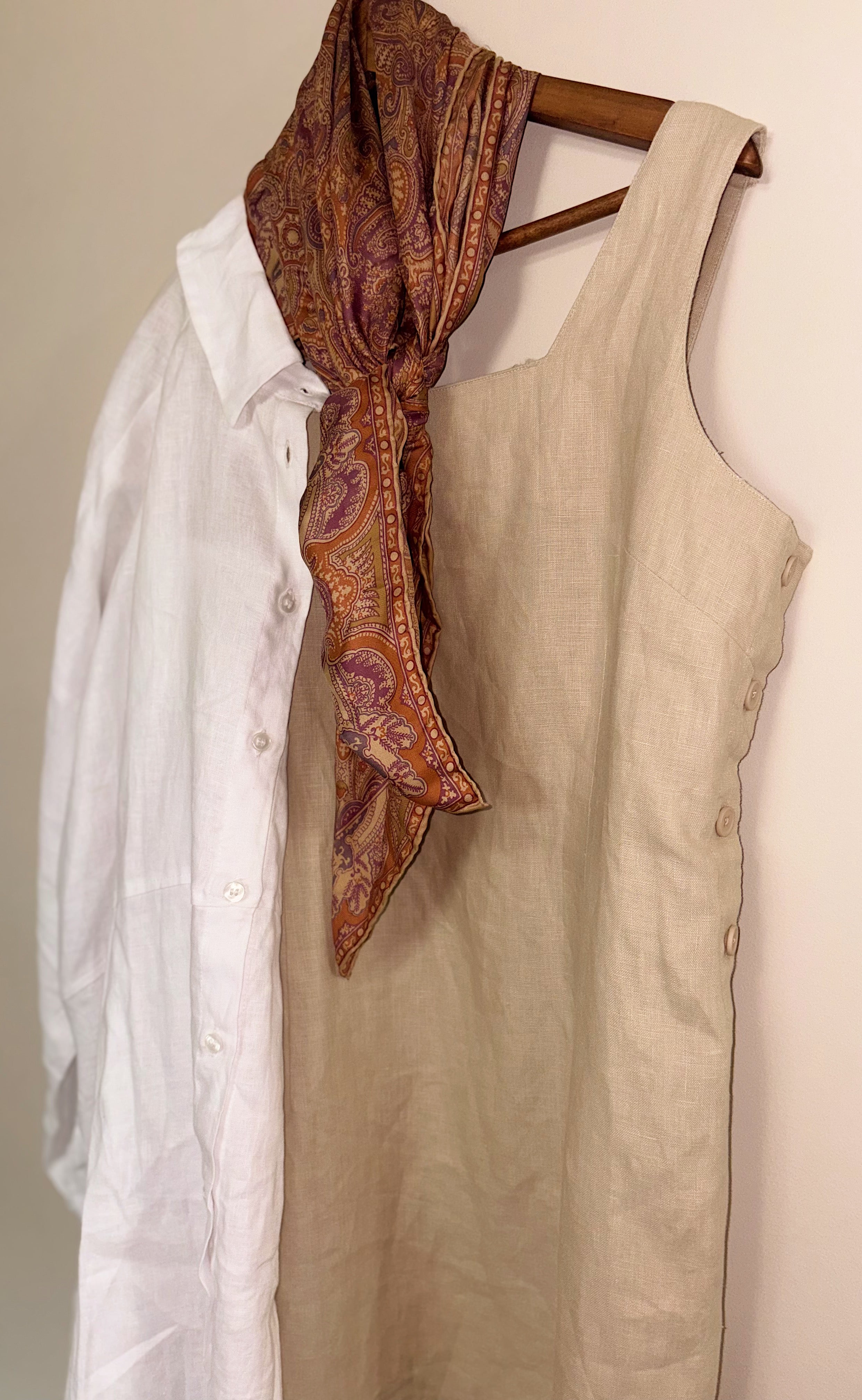Linen Buttoned Dress