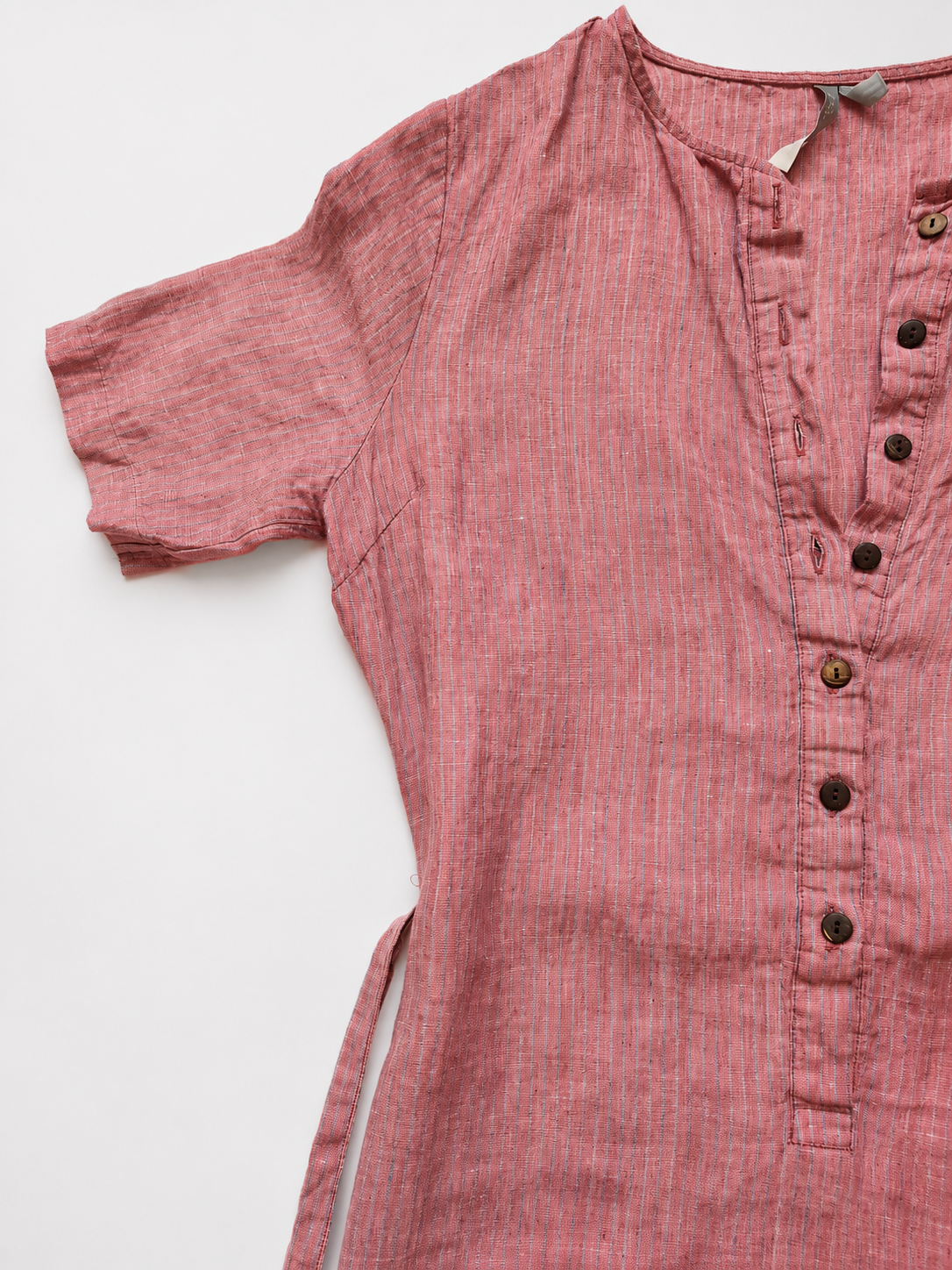 Linen Red Stripe Dress