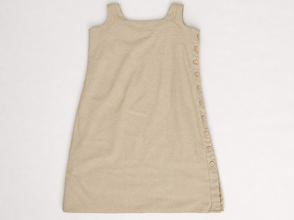 Linen Buttoned Dress