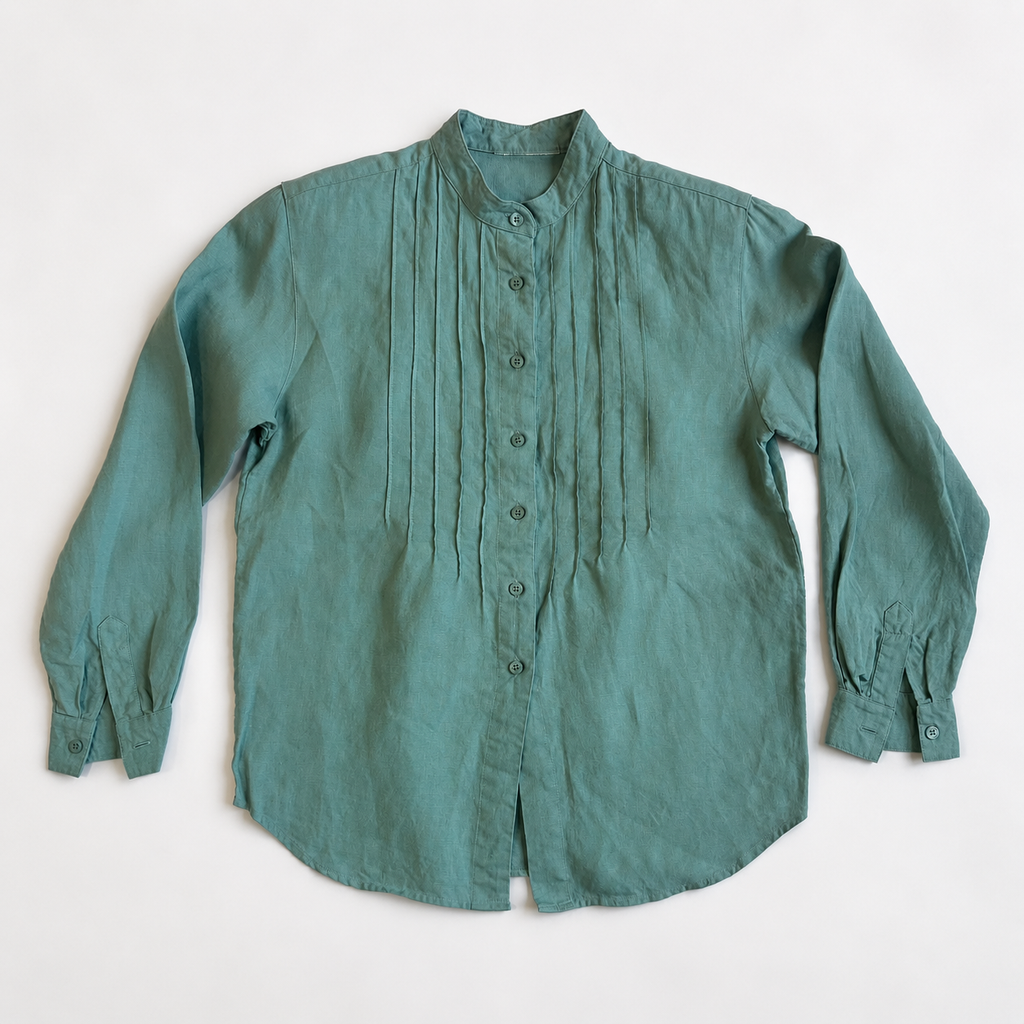 Light Teel Linen Shirt
