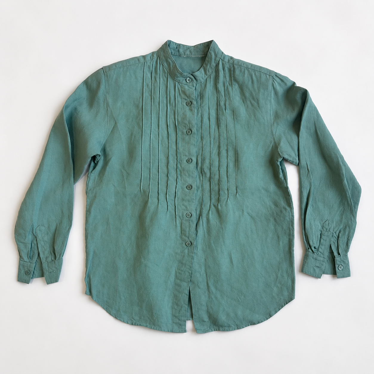 Light Teel Linen Shirt