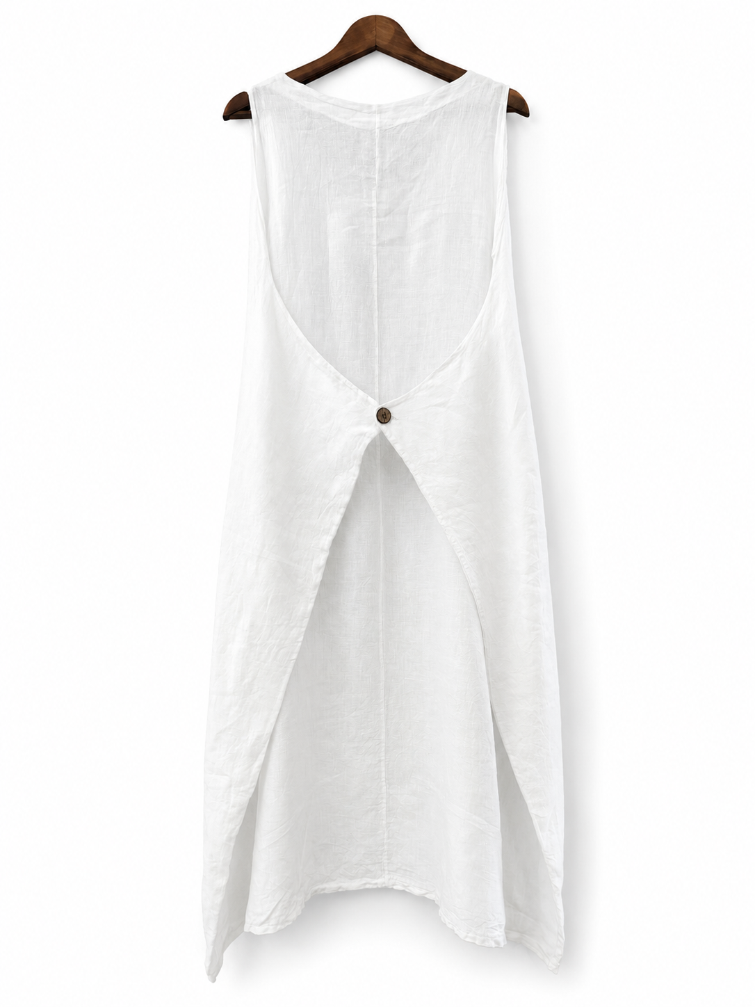 Long White Linen Dress
