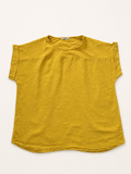 Mustard Oversized Linen Top