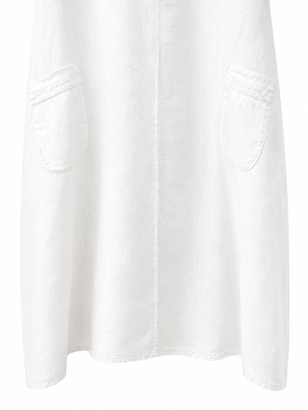 Long White Linen Dress