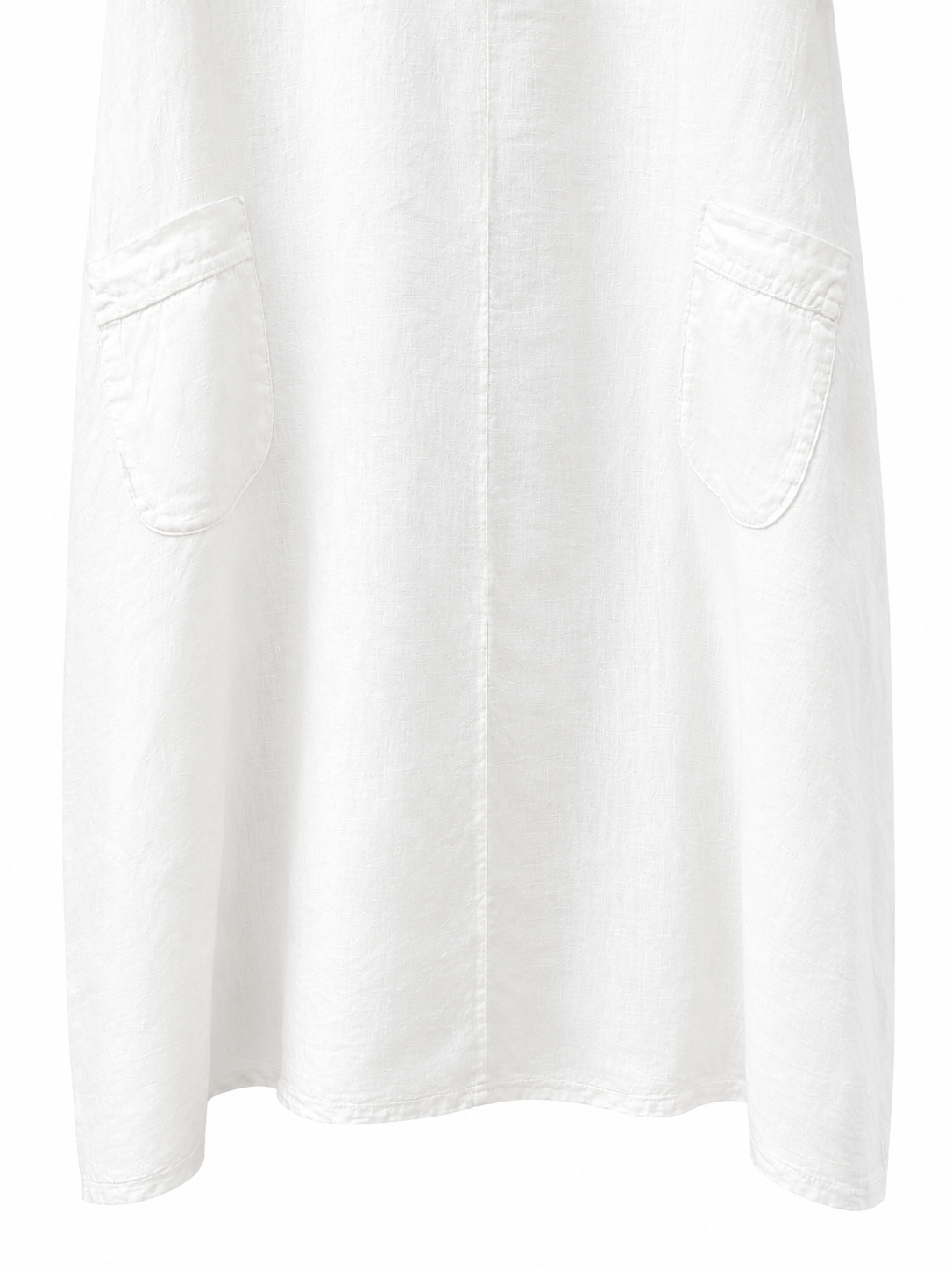 Long White Linen Dress