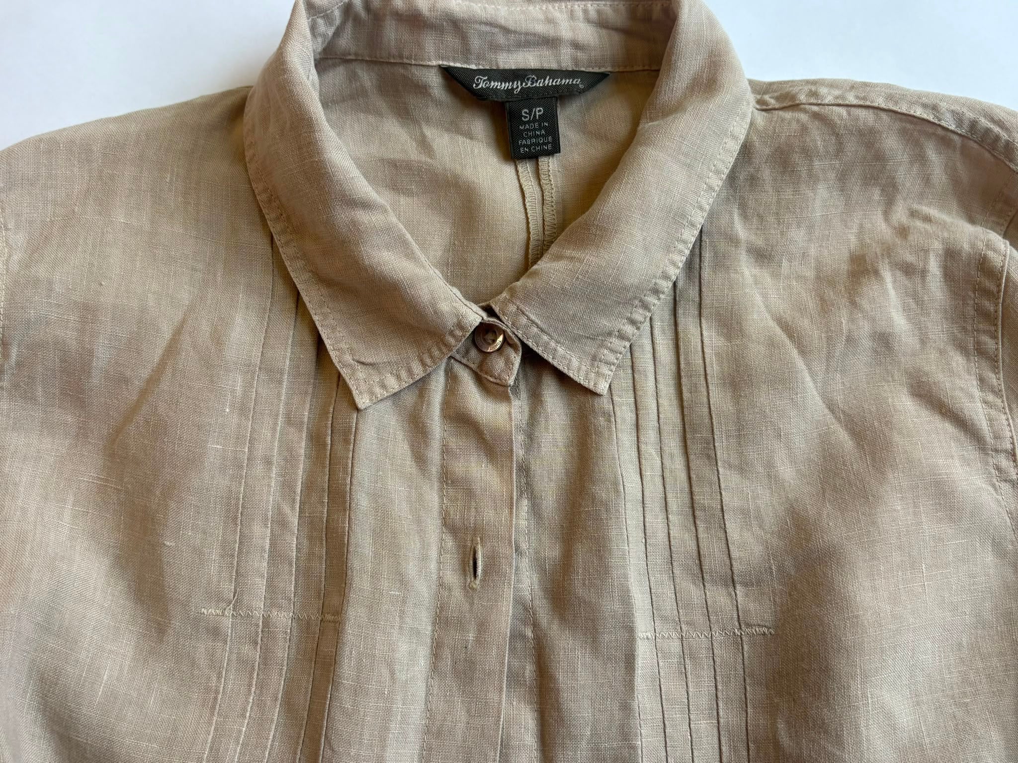 Dark Beige Linen Shirt