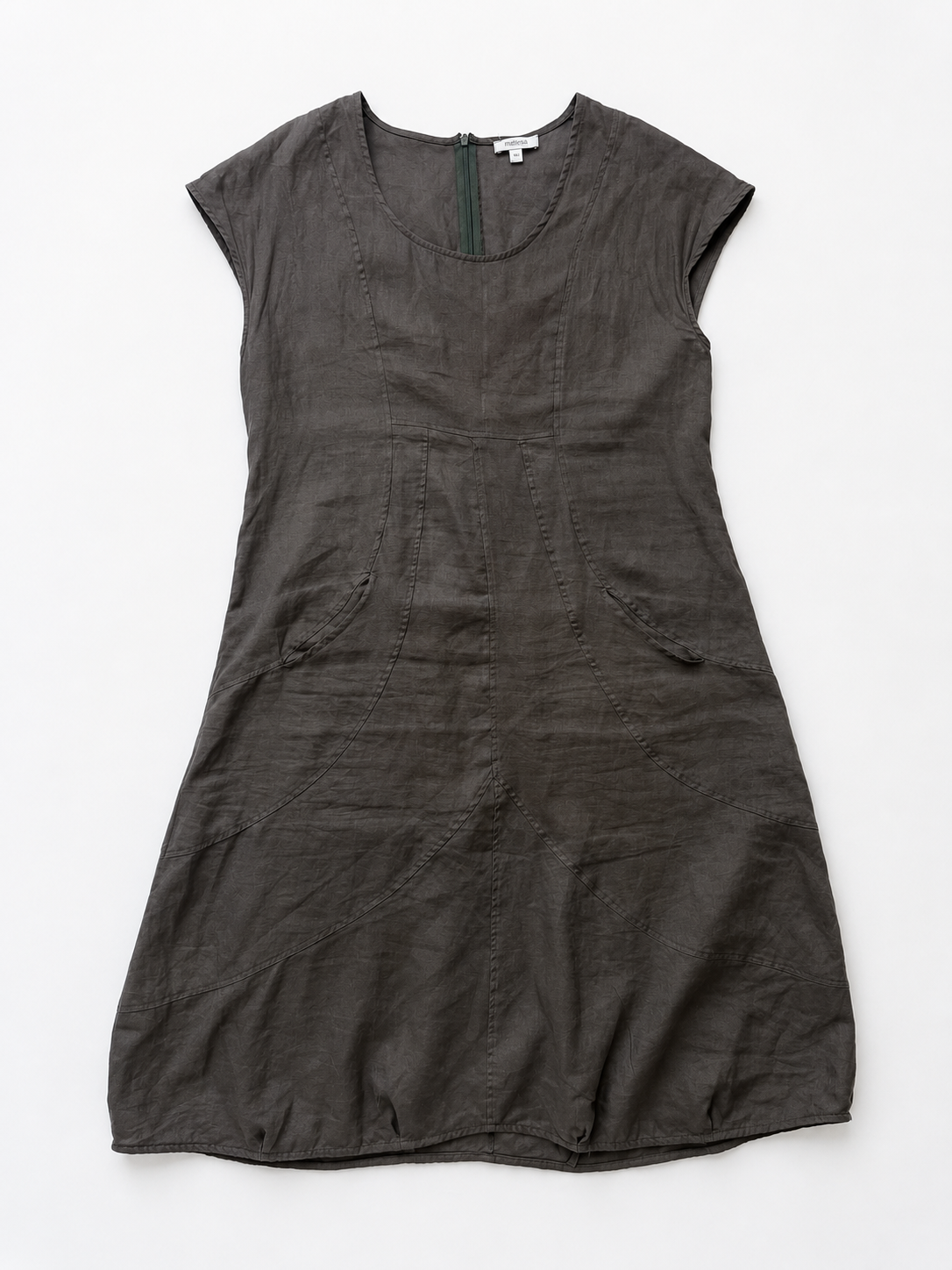 Deep Brown Linen Dress