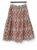 Embroidered Midi Skirt