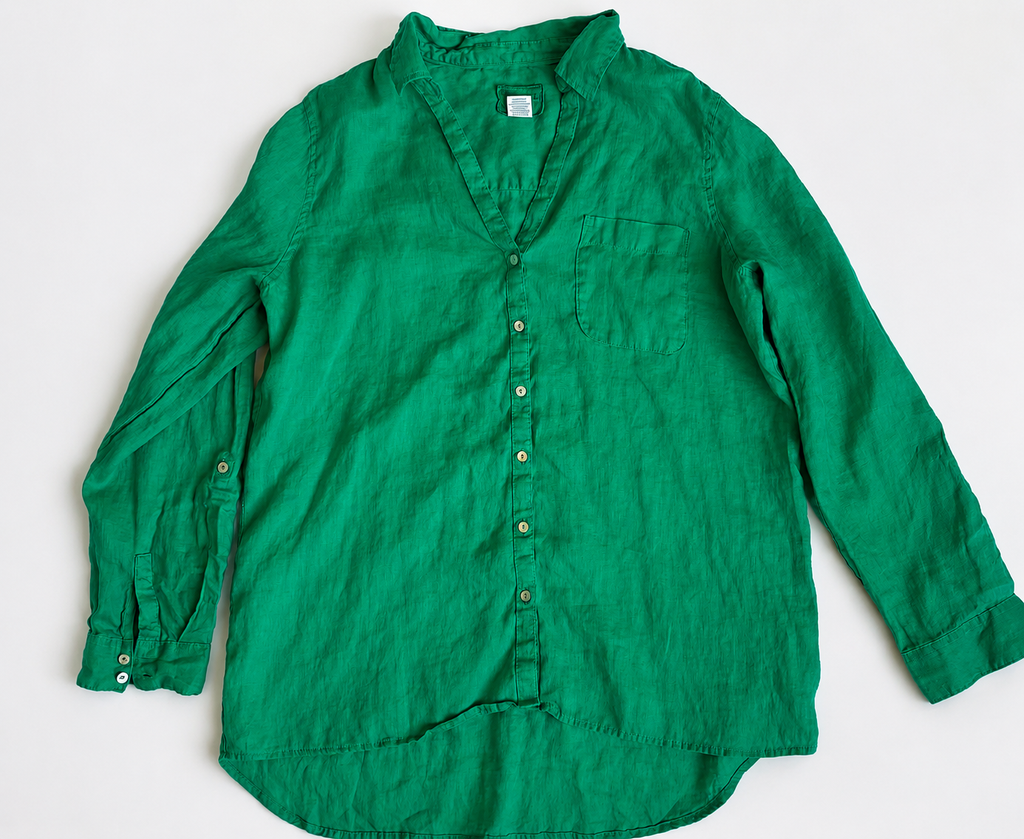 Green Linen Shirt