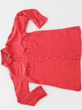 Linen Long Pink Shirt