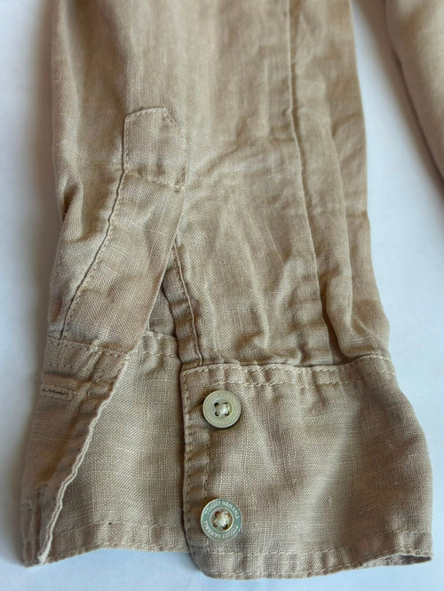 Dark Beige Linen Shirt